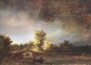 REMBRANDT Harmenszoon van Rijn Landscape with a Stone Bridge (mk33) oil painting picture wholesale